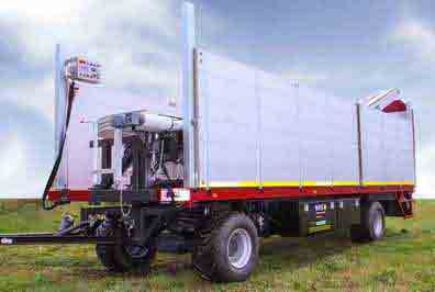 Rover rig, retra&iacute;do para el transporte por carretera